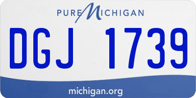 MI license plate DGJ1739