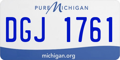 MI license plate DGJ1761
