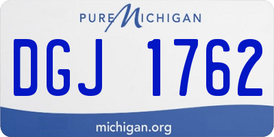 MI license plate DGJ1762