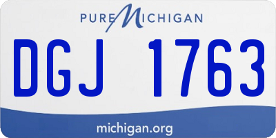 MI license plate DGJ1763