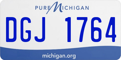 MI license plate DGJ1764
