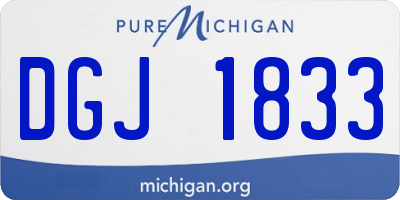 MI license plate DGJ1833