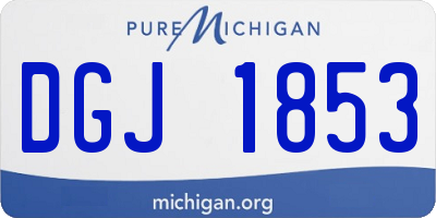 MI license plate DGJ1853