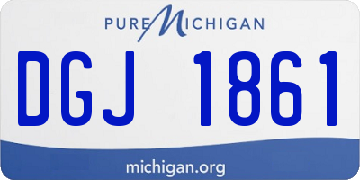 MI license plate DGJ1861