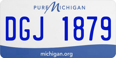 MI license plate DGJ1879