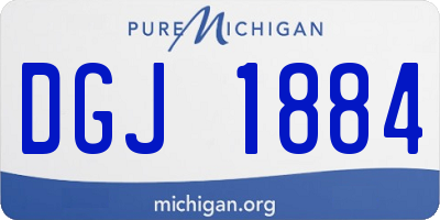 MI license plate DGJ1884