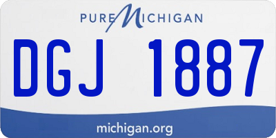 MI license plate DGJ1887