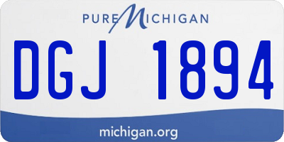 MI license plate DGJ1894