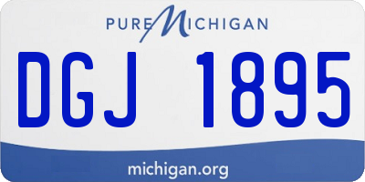 MI license plate DGJ1895