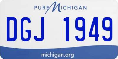 MI license plate DGJ1949