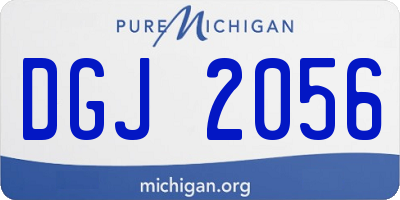 MI license plate DGJ2056