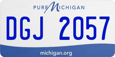 MI license plate DGJ2057