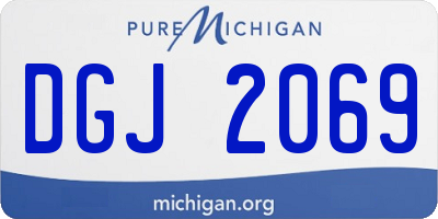 MI license plate DGJ2069