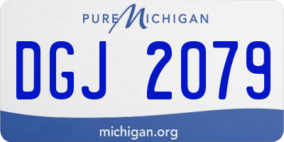 MI license plate DGJ2079