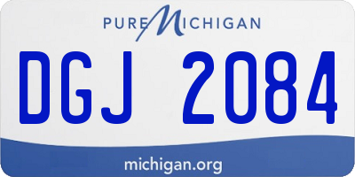 MI license plate DGJ2084