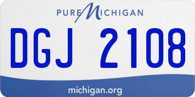 MI license plate DGJ2108