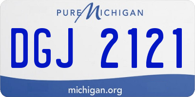 MI license plate DGJ2121