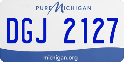 MI license plate DGJ2127