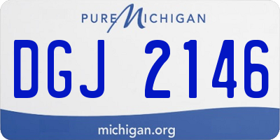 MI license plate DGJ2146