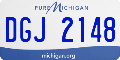 MI license plate DGJ2148