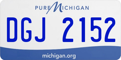 MI license plate DGJ2152