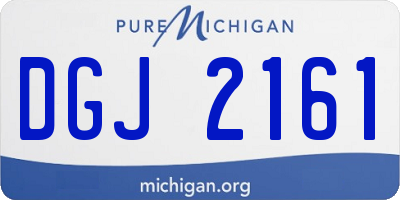 MI license plate DGJ2161