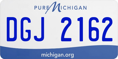 MI license plate DGJ2162