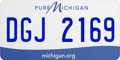 MI license plate DGJ2169