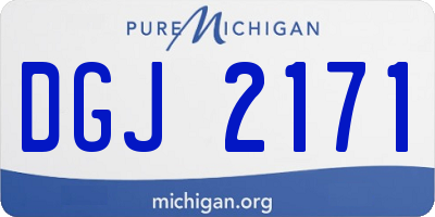 MI license plate DGJ2171