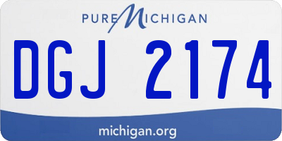 MI license plate DGJ2174