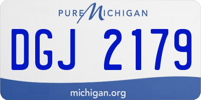 MI license plate DGJ2179