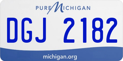 MI license plate DGJ2182