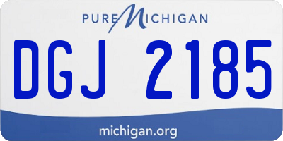 MI license plate DGJ2185