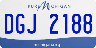 MI license plate DGJ2188