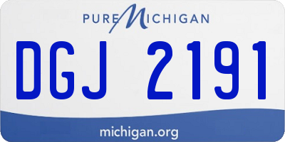 MI license plate DGJ2191