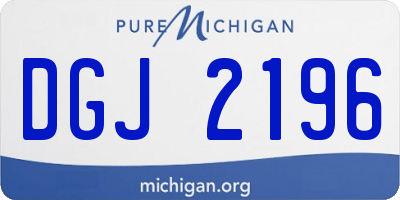 MI license plate DGJ2196
