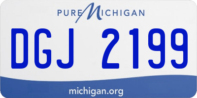 MI license plate DGJ2199