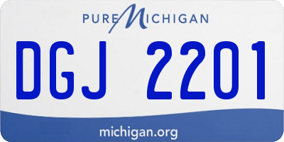 MI license plate DGJ2201