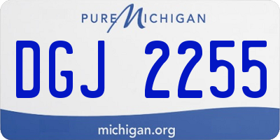 MI license plate DGJ2255