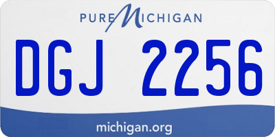 MI license plate DGJ2256