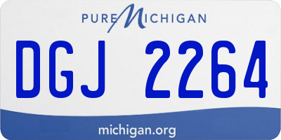 MI license plate DGJ2264
