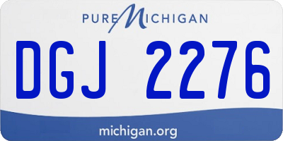 MI license plate DGJ2276