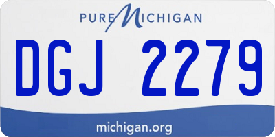 MI license plate DGJ2279