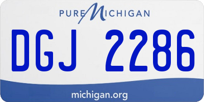 MI license plate DGJ2286