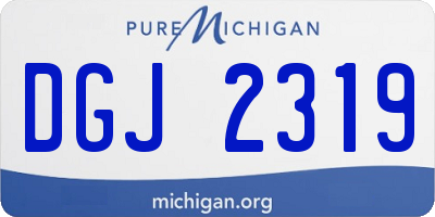 MI license plate DGJ2319