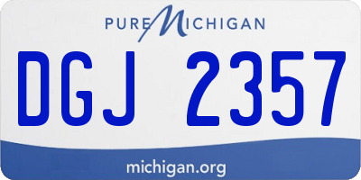MI license plate DGJ2357