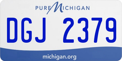 MI license plate DGJ2379