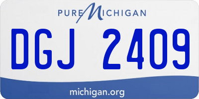MI license plate DGJ2409