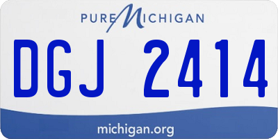 MI license plate DGJ2414