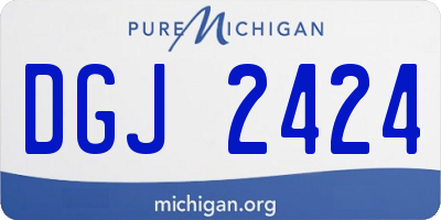 MI license plate DGJ2424